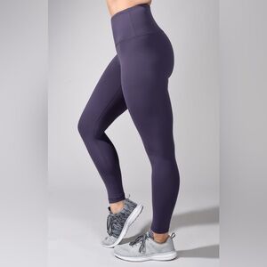 YOGALICIOUS High Waist Plum Purple 7/8  Yoga Workout Leggings Size XS